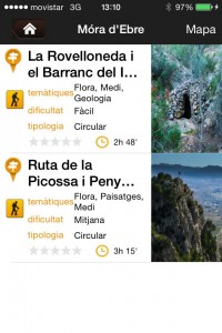 app Natura Local Móra d'Ebre